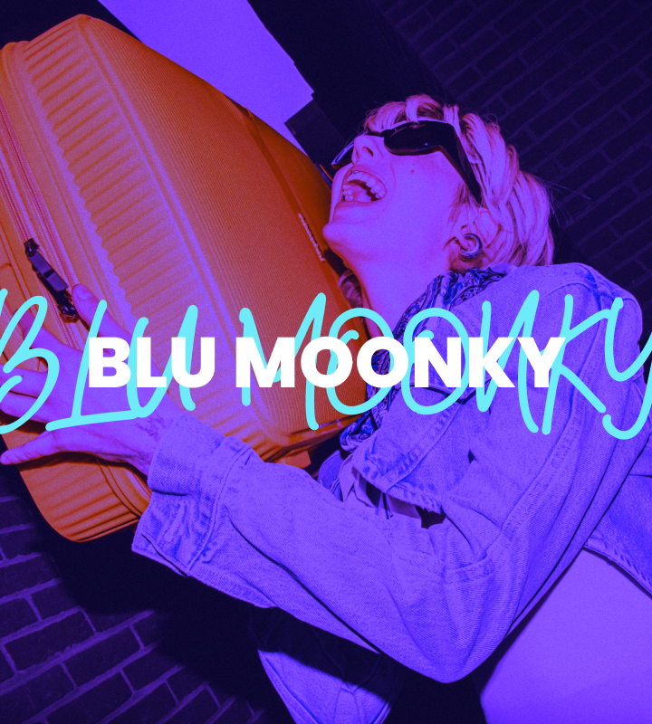 BLU MOONKY walizki twarde z polipropylenu